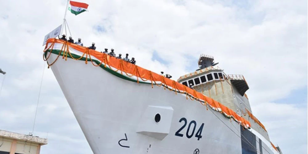 ICG launches first indigenously developed pollution control vessel ICG launches first indigenously developed pollution control vessel